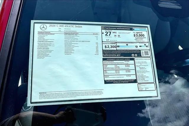 2026 Mercedes-Benz C-CLASS C 300 C 300