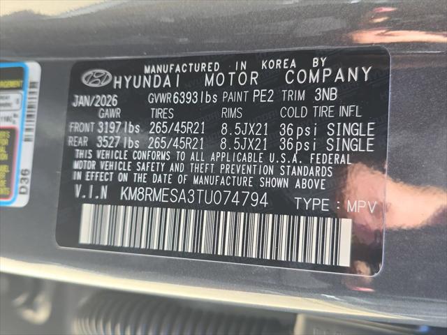 2026 Hyundai Palisade Calligraphy