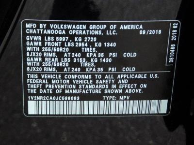 2018 Volkswagen Atlas 3.6L V6 SEL Premium