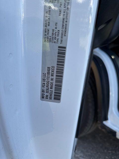 2026 Ram ProMaster Cargo Van Tradesman High Roof 159" WB w/Pass Seat