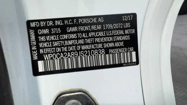 2018 Porsche 718 Boxster Base