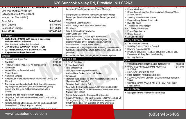 2015 Chevrolet Silverado 2500HD LT