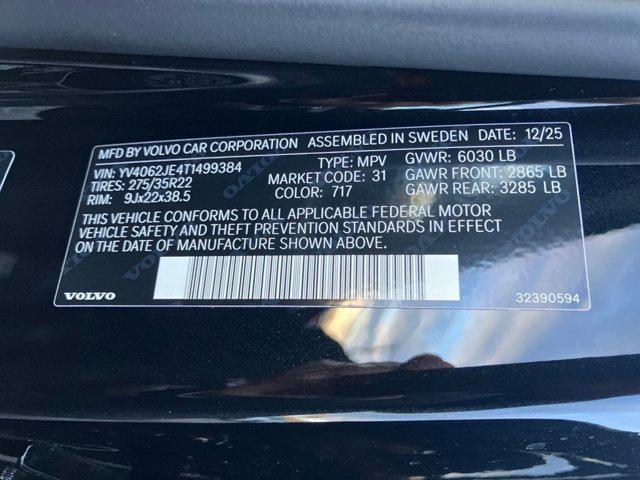 2026 Volvo XC90 Plus, B6 AWD Gas (mild hybrid), Gasoline, Bright, 6 Seats
