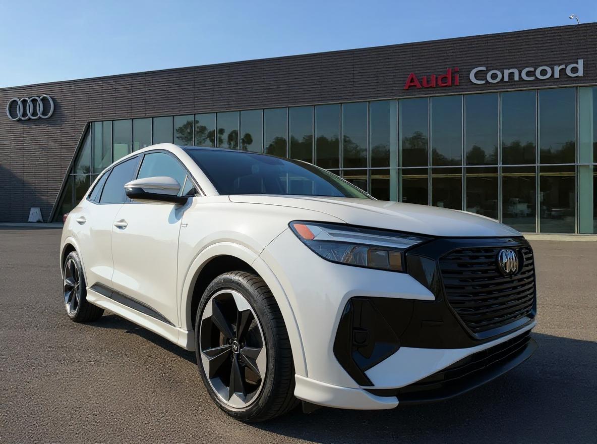 Glacier White 2025 Audi Q4 e-tron quattro Premium Plus 55 SUV / Crossover All-Wheel Drive Automatic