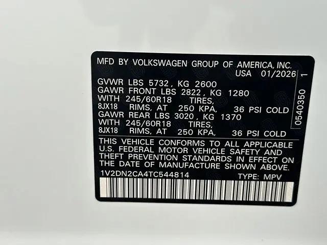 2026 Volkswagen Atlas SE
