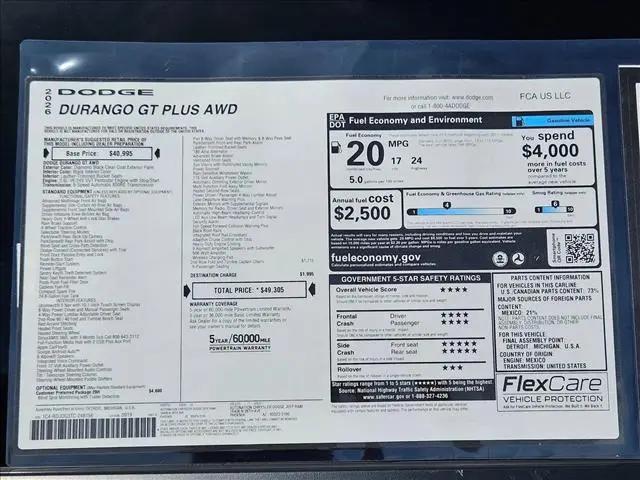 2026 Dodge Durango GT Plus AWD