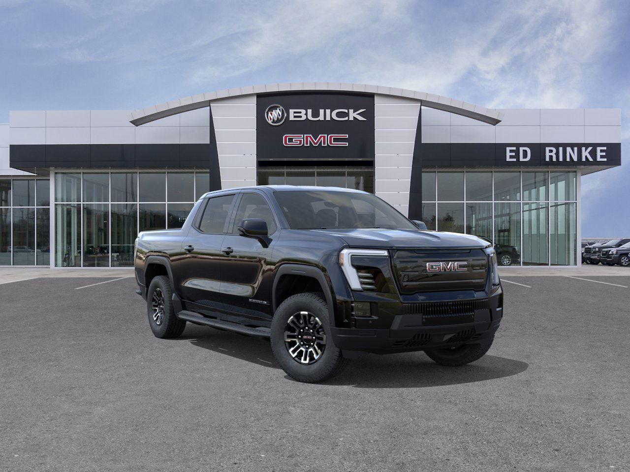 Onyx Black 2026 GMC Sierra EV Elevation Crew Cab (Standard Range) e4WD Pickup Truck All-Wheel Drive 1-Speed Automatic