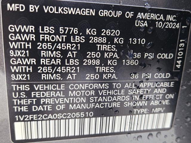 2025 Volkswagen Atlas Cross Sport 2.0T SEL Premium R-Line
