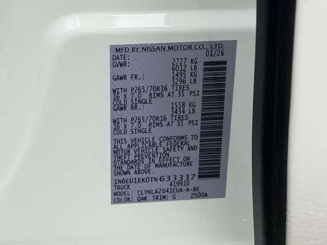 2026 Nissan Frontier Crew Cab S 4x4