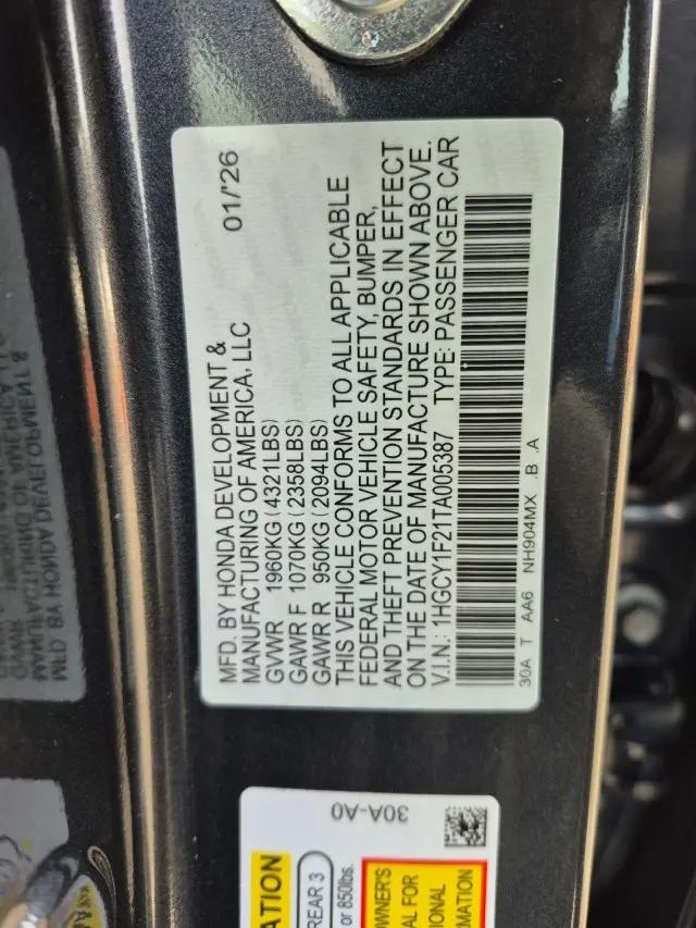2026 Honda Accord Sedan LX
