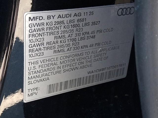 2026 Audi SQ8 Prestige TFSI quattro Tiptronic