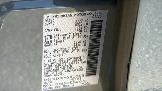 2026 Nissan Frontier Crew Cab PRO-4X 4x4