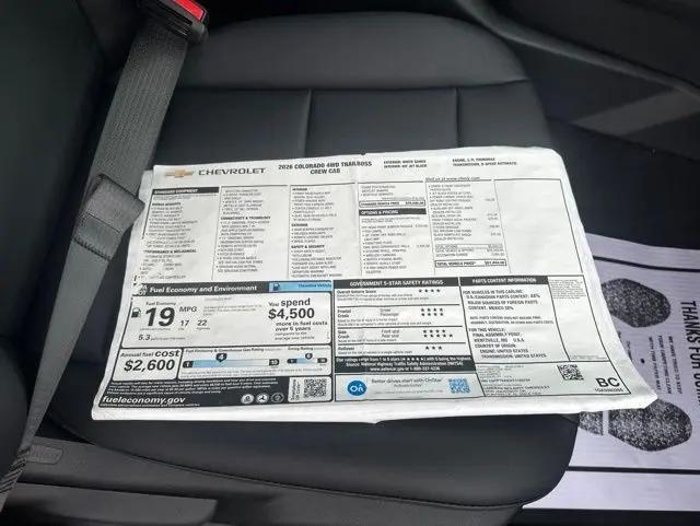 2026 Chevrolet Colorado Trail Boss, 4WD