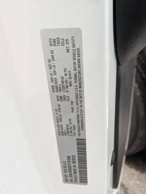 2026 Ram ProMaster 2500 Cargo Van Tradesman High Roof 159 WB w/Pass Seat