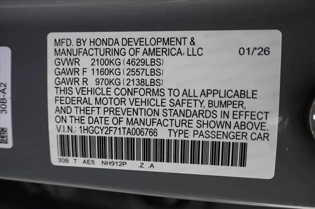 2026 Honda Accord Sedan Sport-L
