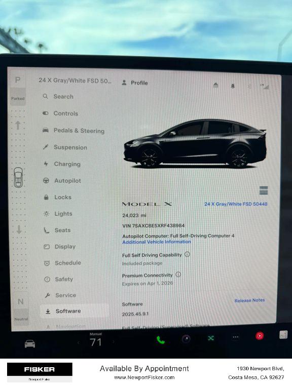 Used 2024 Tesla Model X Long Range with VIN 7SAXCBE5XRF438984 for sale in Costa Mesa, CA