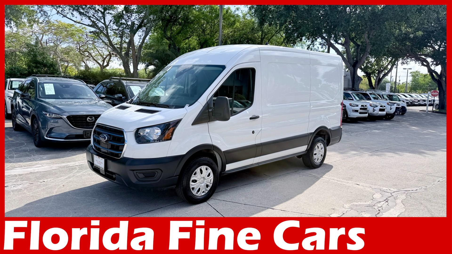 OXFORD WHITE 2022 Ford E-Transit 350 Medium Roof LB RWD Van Rear-Wheel Drive Automatic