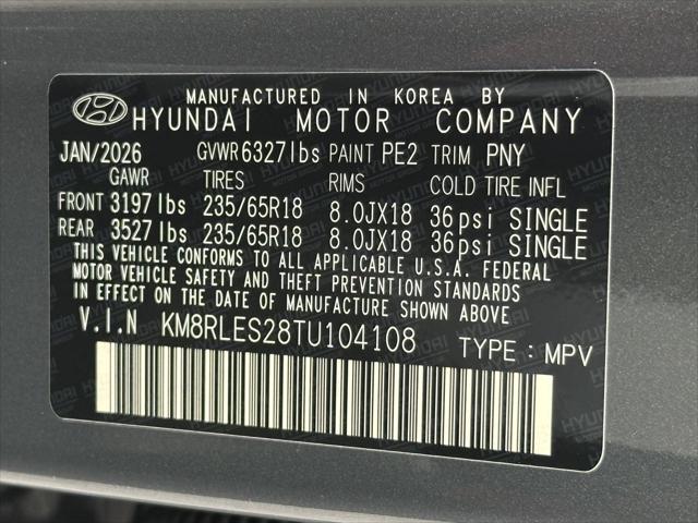 2026 Hyundai Palisade SEL 7P
