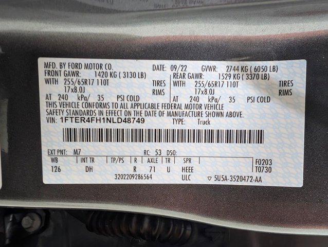 2022 Ford Ranger LARIAT