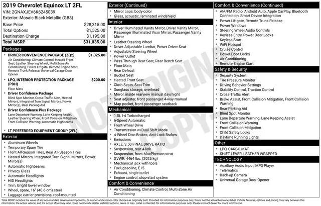 2019 Chevrolet Equinox LT