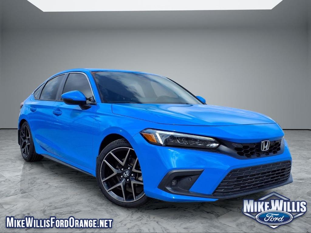 Boost Blue Pearl 2022 Honda Civic Hatchback Sport Touring FWD Hatchback Front-Wheel Drive Continuously Variable Transmission