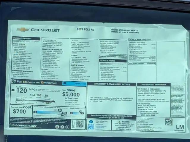 2027 Chevrolet Bolt RS FWD