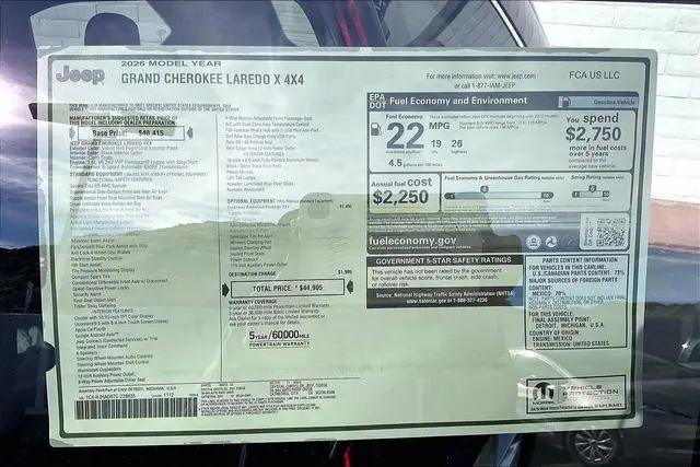 2026 Jeep Grand Cherokee Altitude 4x4