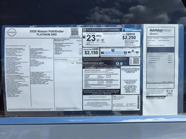 2026 Nissan Pathfinder Platinum