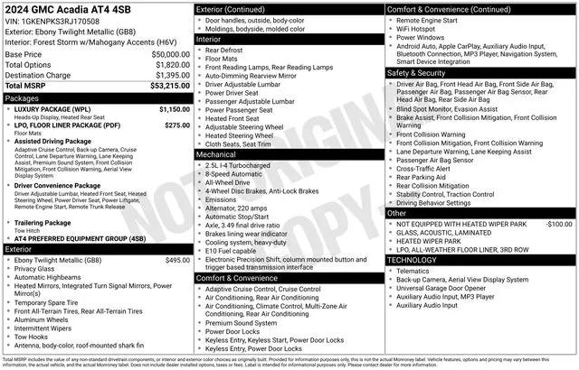 2024 GMC Acadia AWD AT4