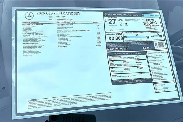 2026 Mercedes-Benz GLB 4MATIC