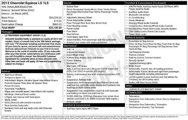 2013 Chevrolet Equinox LS