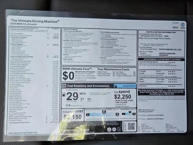 2026 BMW X3 30 xDrive