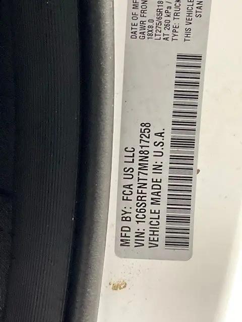 2021 Ram 1500 Tradesman Crew Cab 4x4 6'4" Box