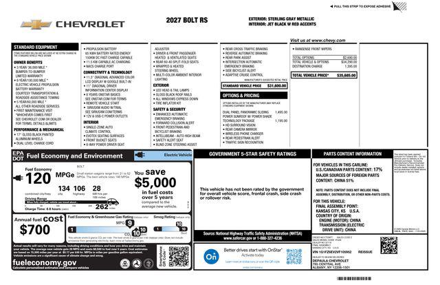 2027 Chevrolet Bolt RS