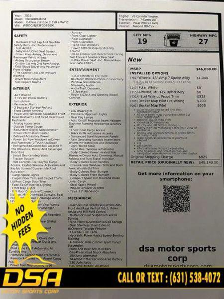 2015 Mercedes-Benz C 350 Sport 4MATIC
