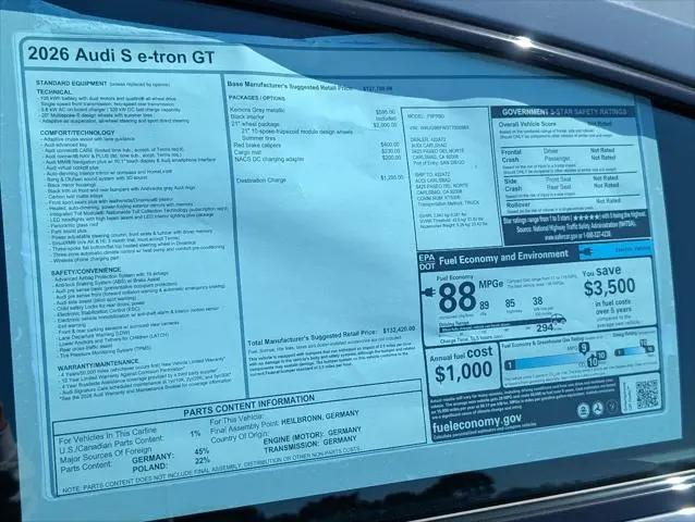 2026 Audi e-tron GT Premium Plus quattro