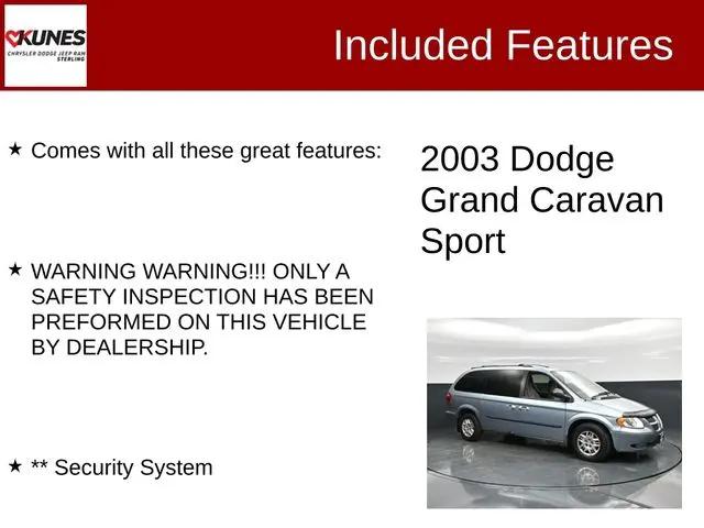 2003 Dodge Grand Caravan Sport