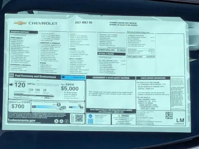 2027 Chevrolet Bolt RS FWD