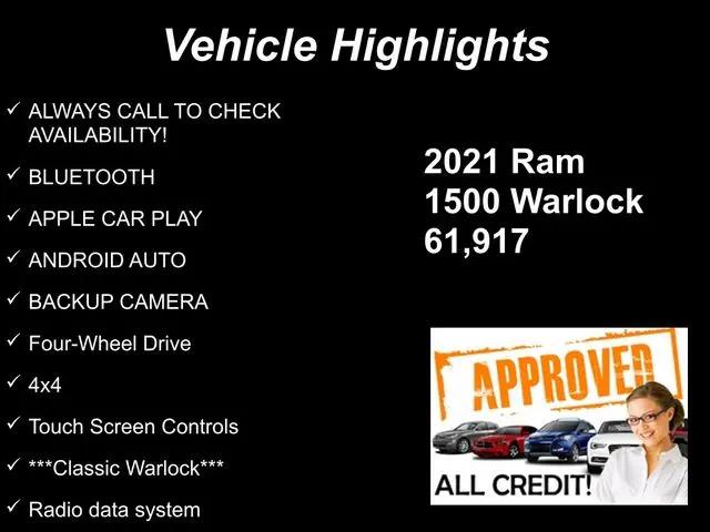 2021 Ram 1500 Warlock Quad Cab 4x4 64 Box