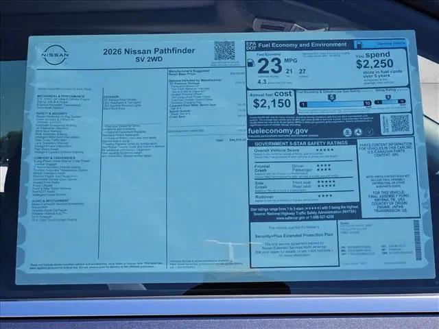 2026 Nissan Pathfinder SV