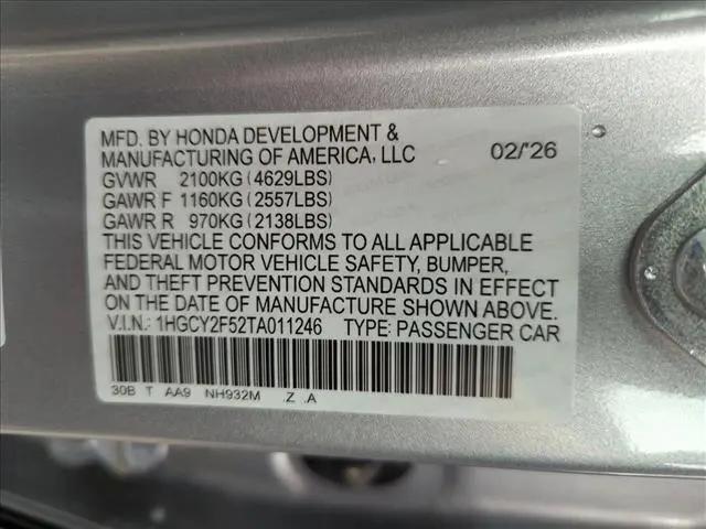 2026 Honda Accord Sedan Sport