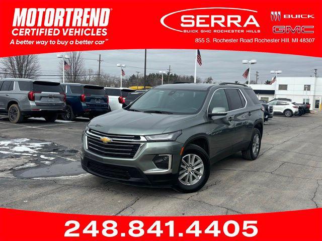 Silver Sage Metallic 2022 Chevrolet Traverse LT Cloth FWD SUV / Crossover Front-Wheel Drive Automatic