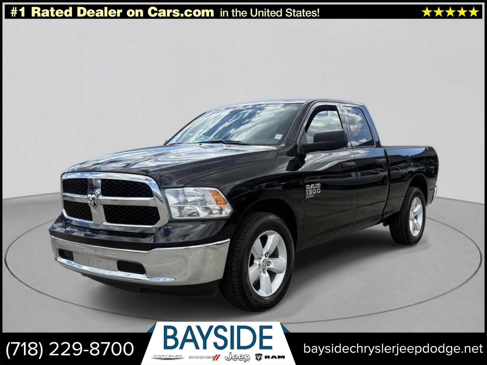 Diamond Black Crystal Pearlcoat 2024 RAM 1500 Classic SLT Quad Cab 4WD Pickup Truck Four-Wheel Drive Automatic