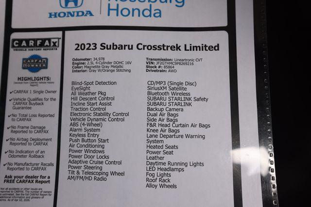 2023 Subaru Crosstrek Limited