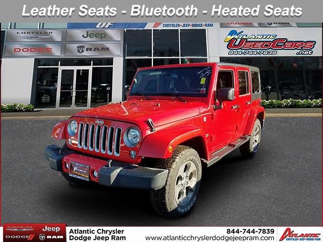 Firecracker Red Clearcoat 2017 Jeep Wrangler Unlimited SAHARA SUV Huntington NY
