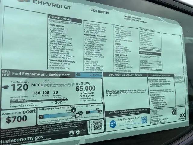 2027 Chevrolet Bolt RS FWD