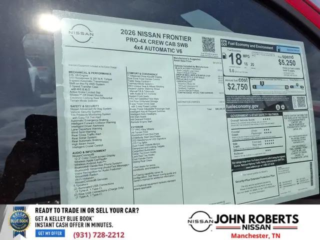 2026 Nissan Frontier Crew Cab PRO-4X 4x4