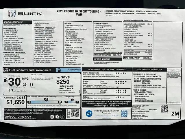 2026 Buick Encore GX Sport Touring FWD