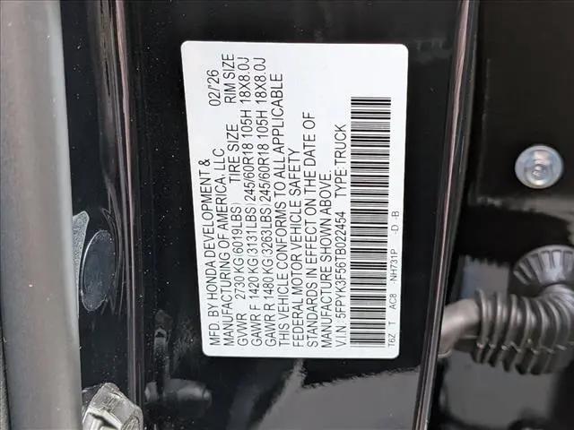 2026 Honda Ridgeline RTL