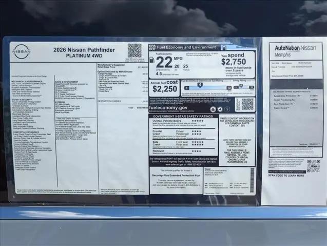 2026 Nissan Pathfinder Platinum